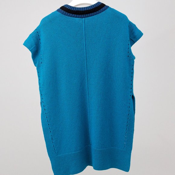 Dorothee Schumacher Teal V-Neck Vest - Picture 2 of 9